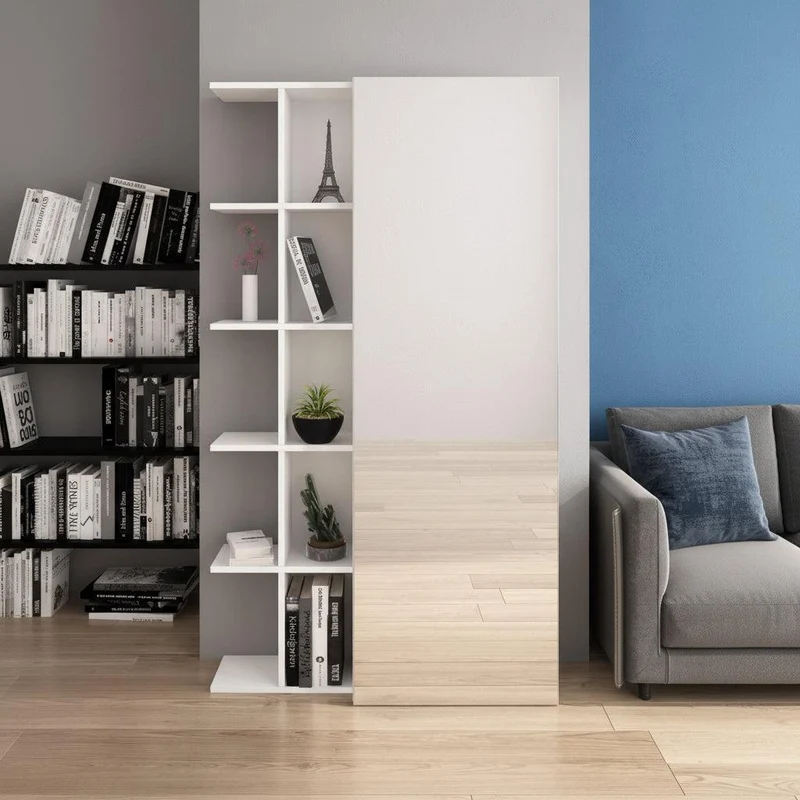 Armadio guardaroba per ingresso con libreria Keris