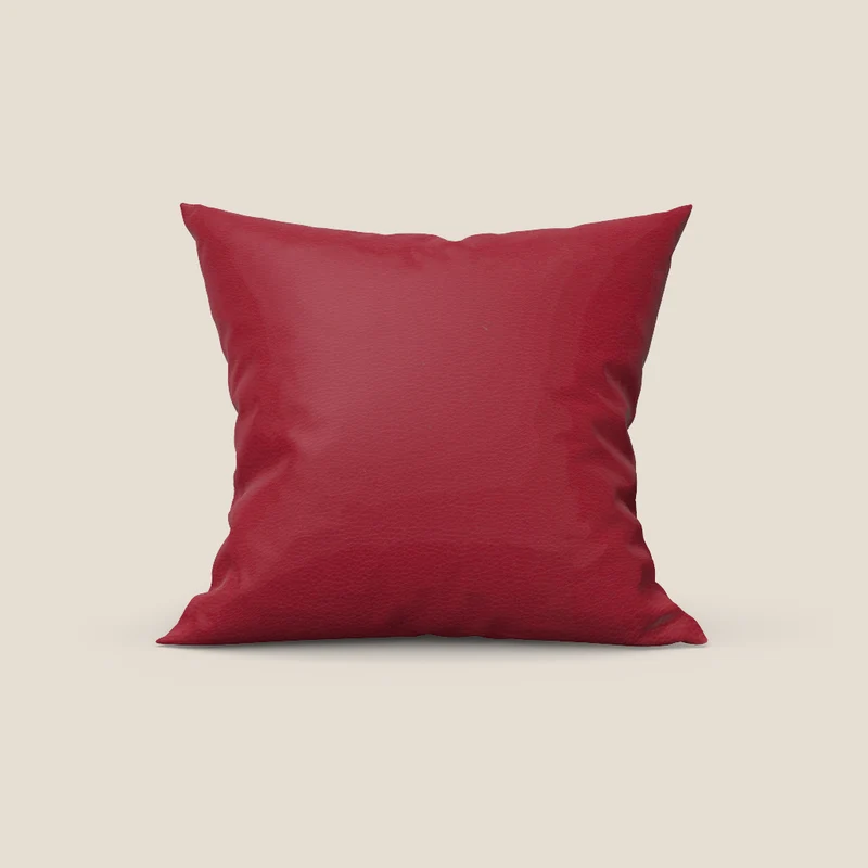 Florida cuscino disponibile in diversi colori realizzato in ecopelle resistente impermeabile T04 rosso