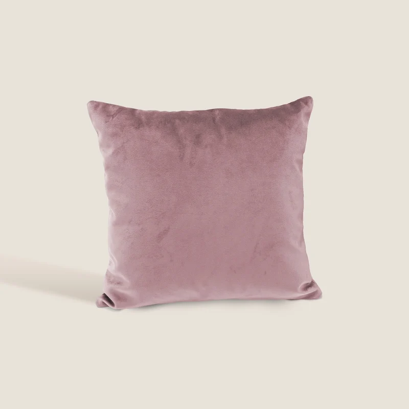 Velluto cuscini quadrati disponibile in diverse colorazioni in velluto impermeabile rosa