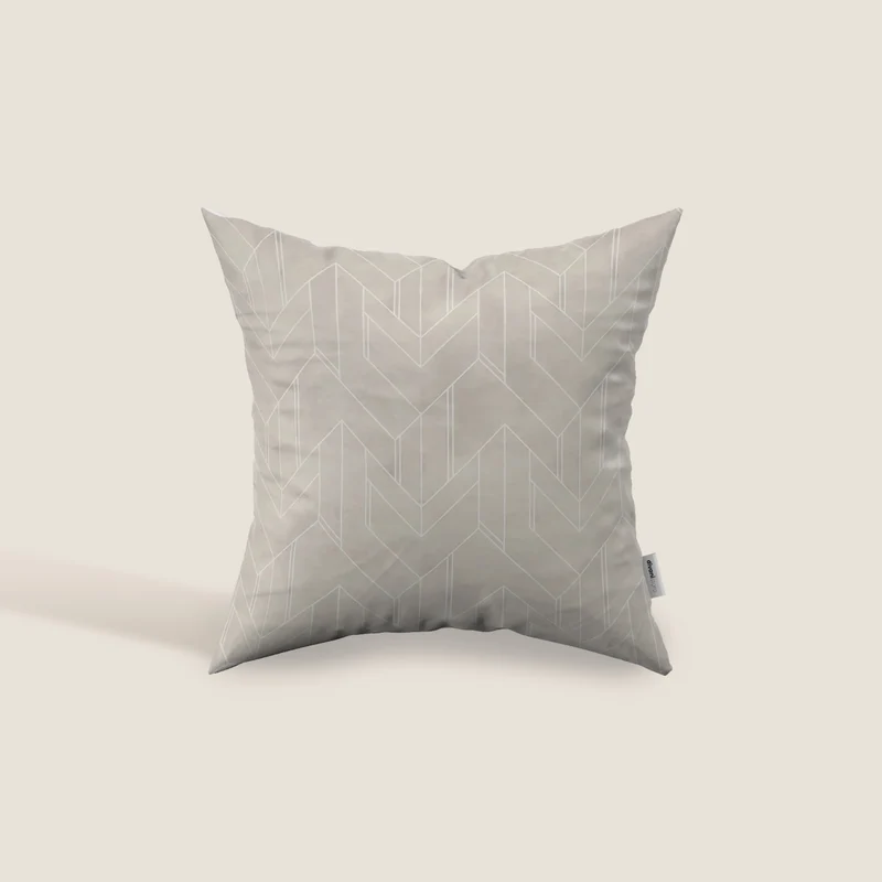 Geometrica cuscini decoro in velluto Impermeabile disponibile in diverse colorazioni panna