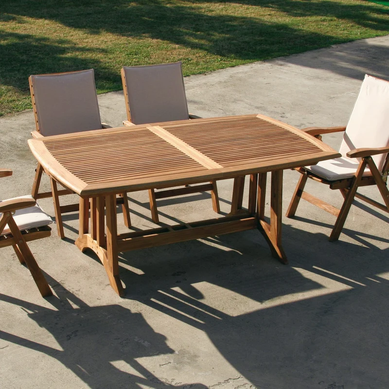Tavolo da esterno allungabile in legno TeakOnMe