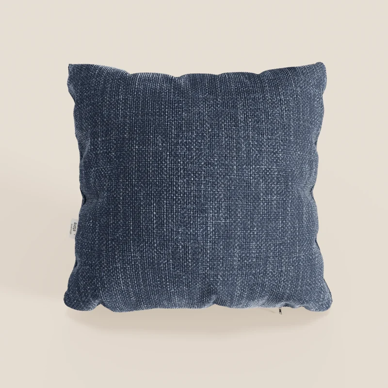 Lyon cuscino disponibile in diversi colori realizzato in morbido tessuto intrecciato impermeabile T06 blu