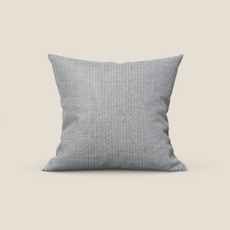 Montana cuscino disponibile in diversi colori realizzato in morbido tessuto a trama grossa impermeabile T10 grigio chiaro