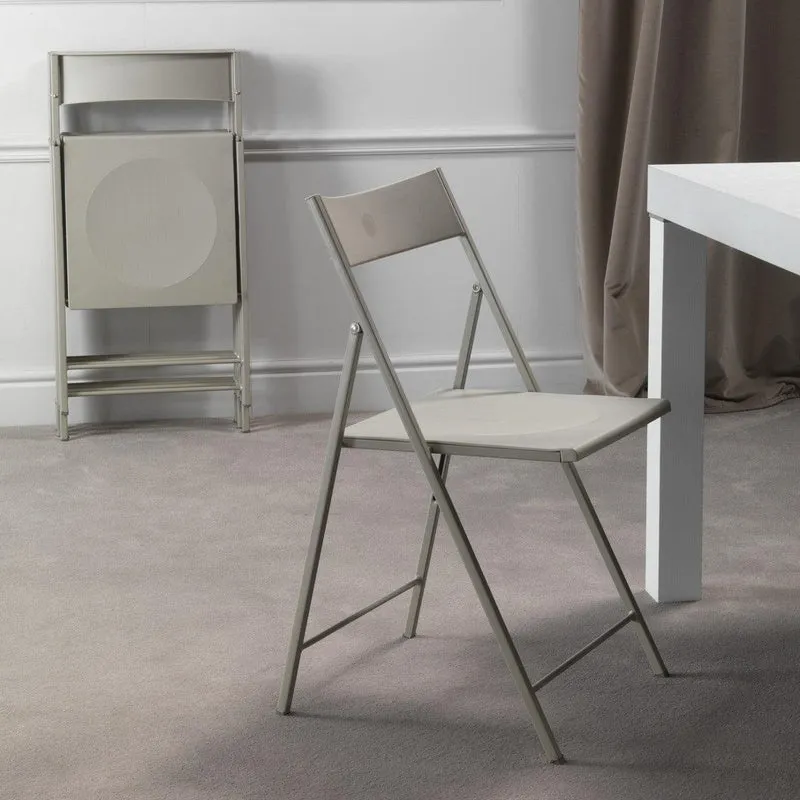 Set sedie pieghevoli in metallo e plastica Sooner