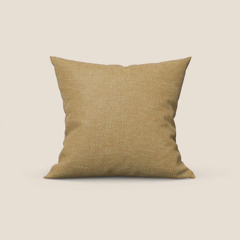 Tauro cuscino disponibile in diversi colori in tessuto misto cotone smacchiabile T18 giallo