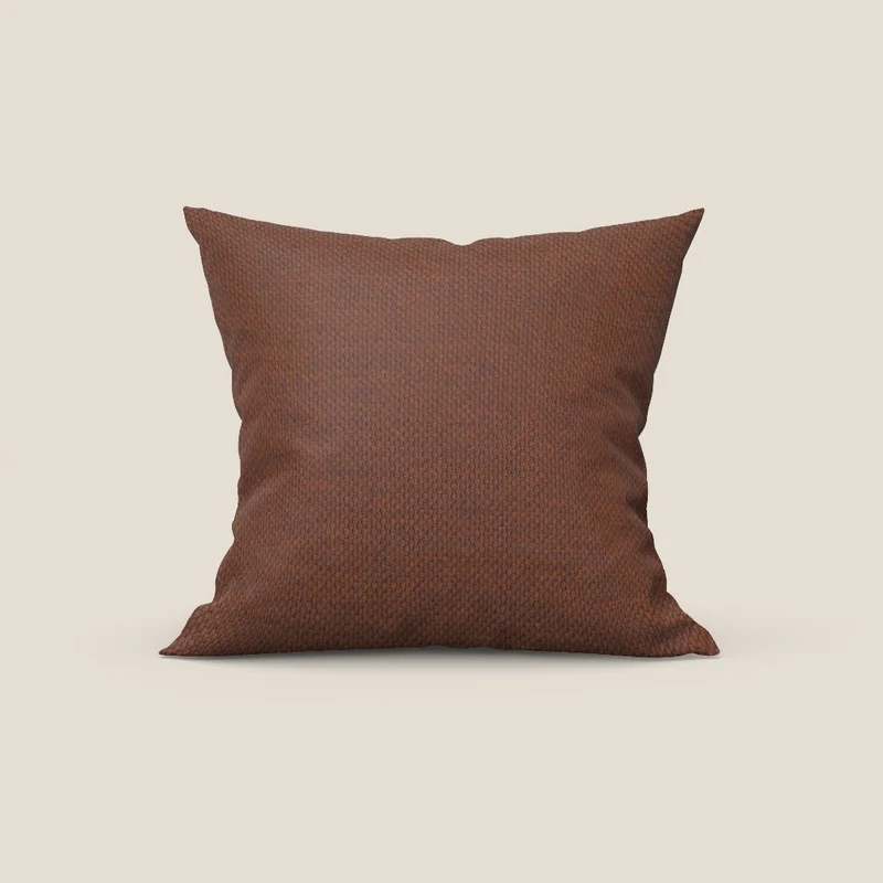 Tauro cuscino disponibile in diversi colori in tessuto misto cotone smacchiabile T18 ruggine
