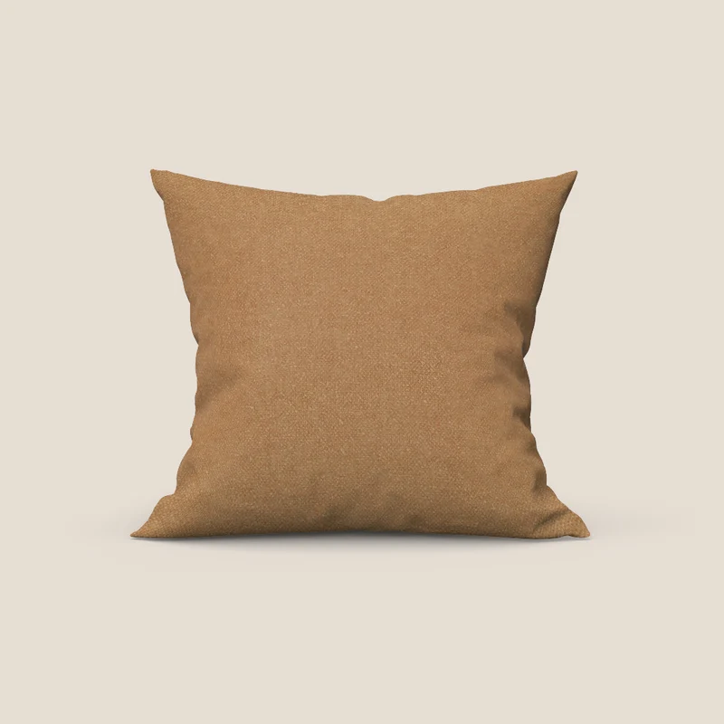 Dalt cuscino disponibile in diversi colori realizzato in bouclé morbido impermeabile T07 arancio