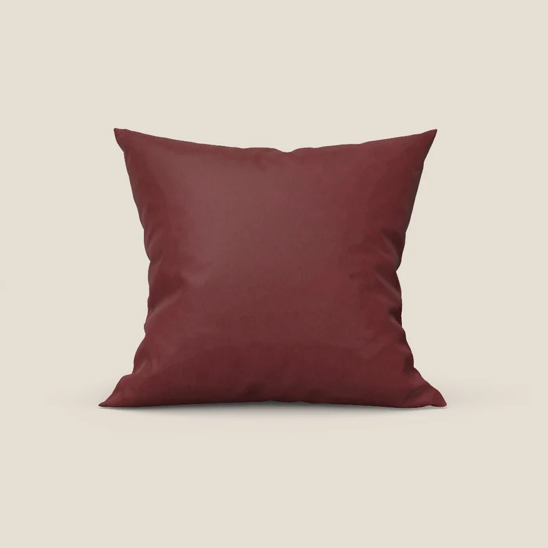 Rotterdam cuscino disponibile in diversi colori realizzato in microfibra effetto velluto raso impermeabile T09 rosso