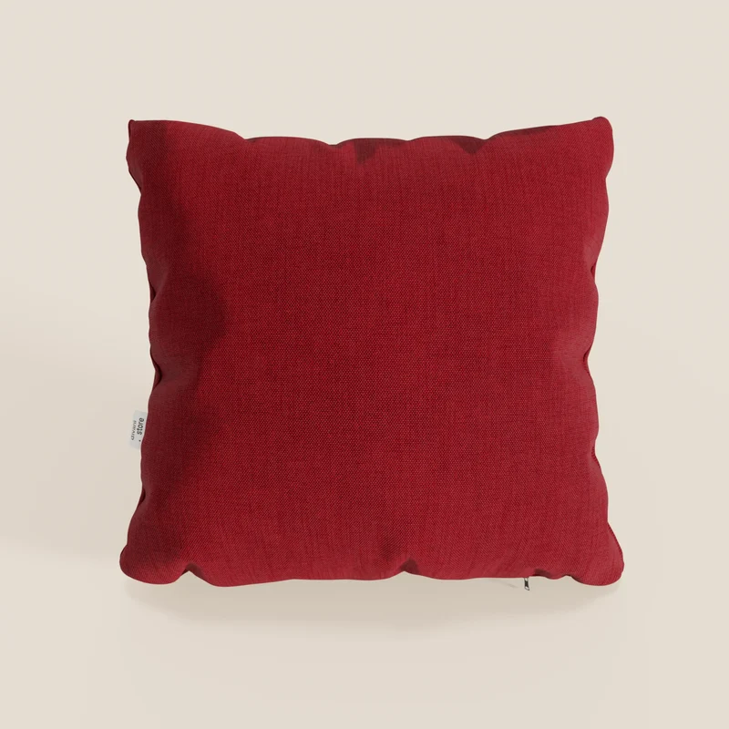 Honey cuscino disponibile in diversi colori realizzato in tessuto simil cotone impermeabile T13 rosso