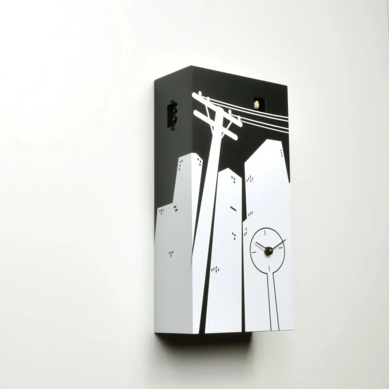 Orologio a cucu' Cucucity da parete in legno laccato