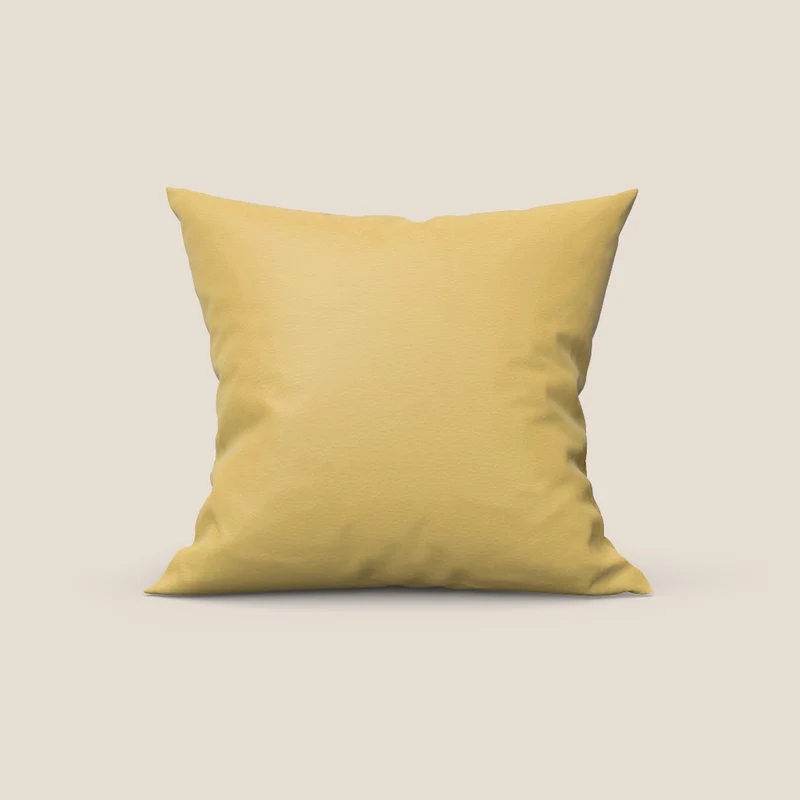 Florida cuscino disponibile in diversi colori realizzato in ecopelle resistente impermeabile T04 giallo