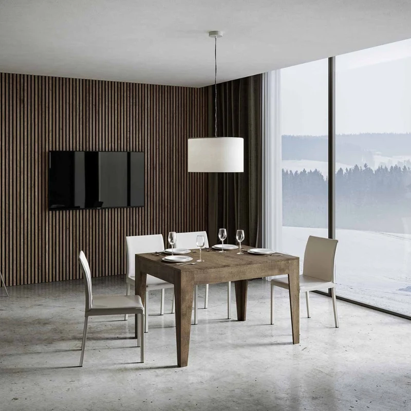 Martino - Tavolo allungabile da pranzo in legno cm 160/220x90x77h - vari colori