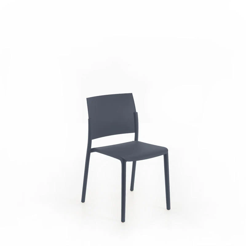 Set da 4 Sedia in polipropilene per interno o esterno design moderno cm 52x52x81h - vari colori