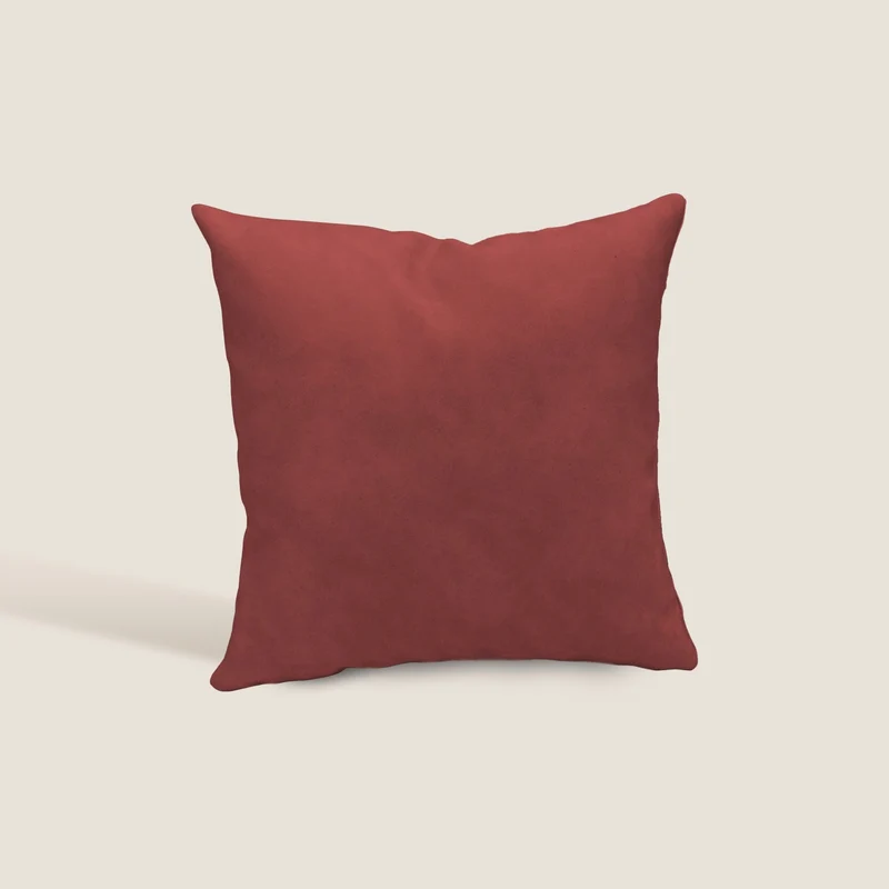 Atlanta cuscino quadrato disponibile in diversi colori realizzato in ecopelle primofiore rosso
