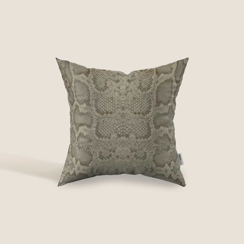 Wild cuscino in collezione Wild in microfibra impermeabile serpente grigio