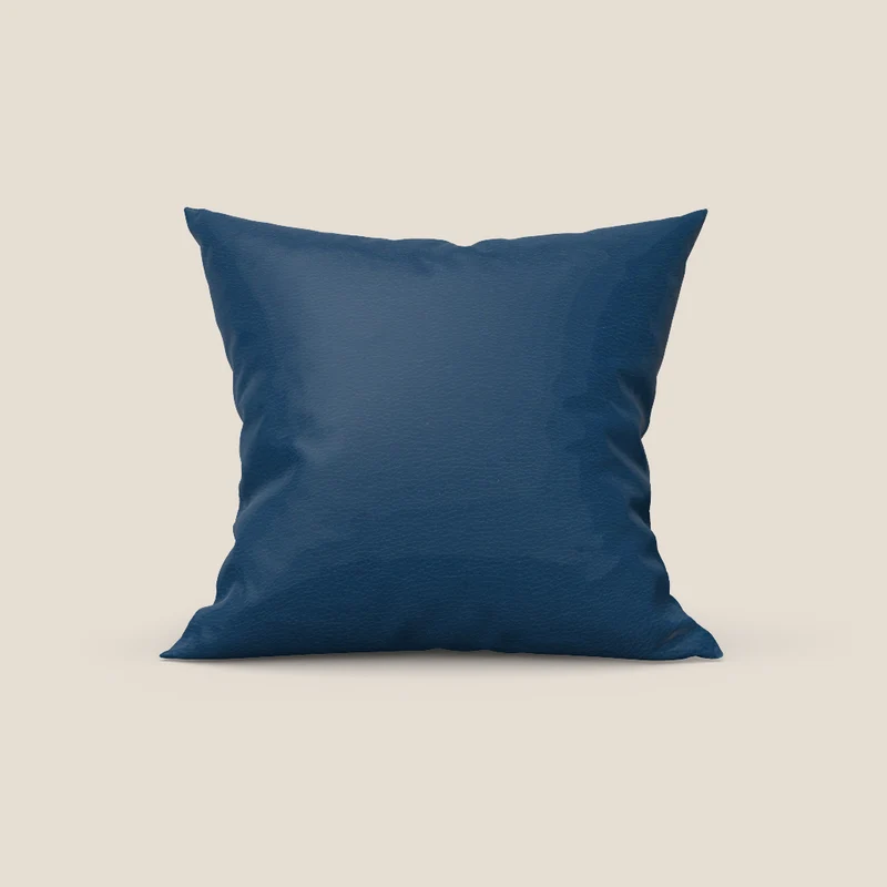 Florida cuscino disponibile in diversi colori realizzato in ecopelle resistente impermeabile T04 blu
