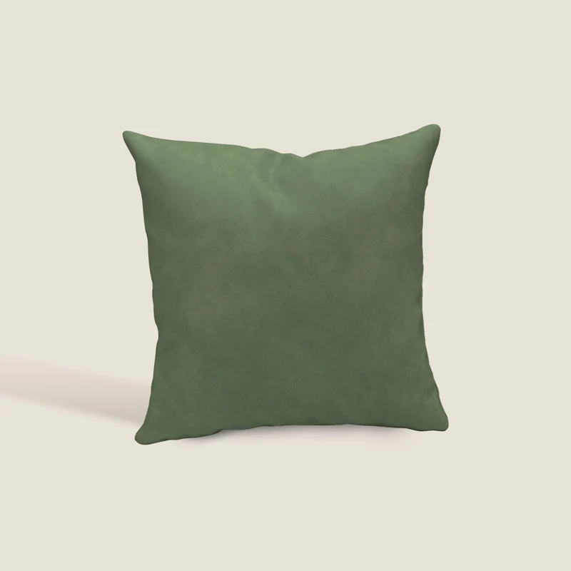 Atlanta cuscino quadrato disponibile in diversi colori realizzato in ecopelle primofiore verde