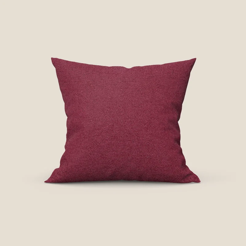 Dalt cuscino disponibile in diversi colori realizzato in bouclé morbido impermeabile T07 rosso