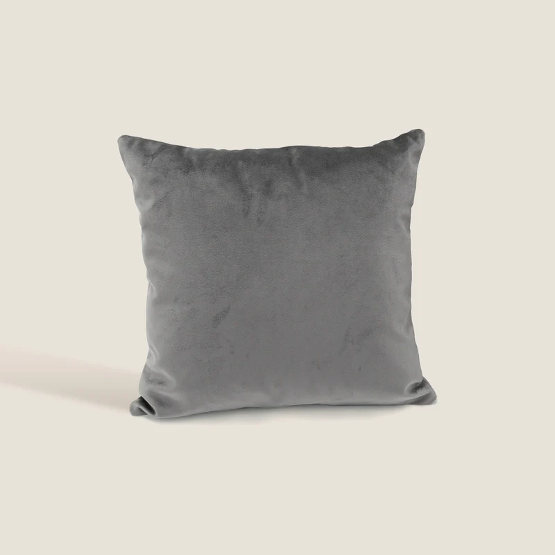 Velluto cuscini quadrati disponibile in diverse colorazioni in velluto impermeabile antracite