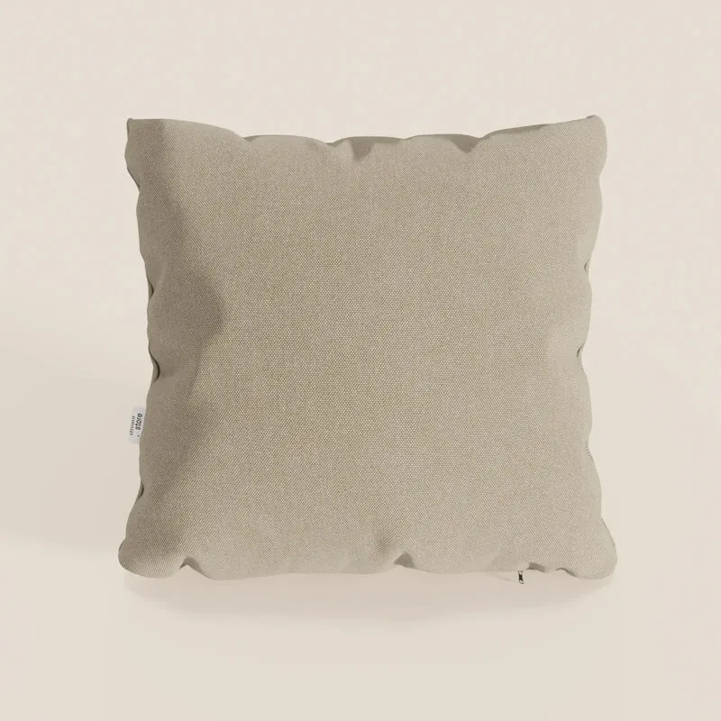 Honey cuscino disponibile in diversi colori realizzato in tessuto simil cotone impermeabile T13 beige