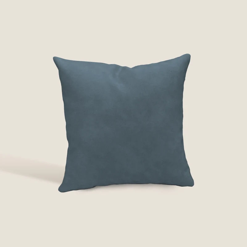 Atlanta cuscino quadrato disponibile in diversi colori realizzato in ecopelle primofiore blu