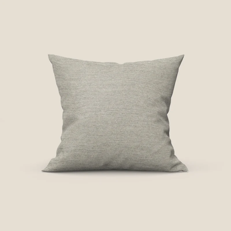 Tobago cuscino disponibile in diversi colori realizzato in tessuto fiammato simil cotone impermeabile T19 sabbia