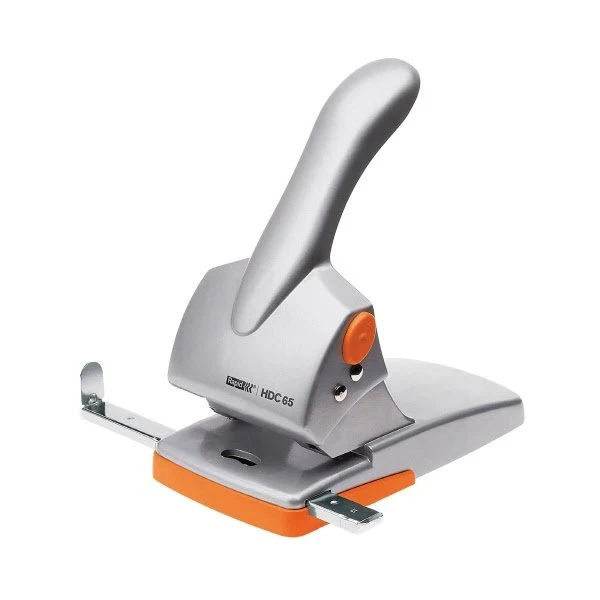 Perforatore Fashion HDC65 - 65 fogli - grigio/arancione