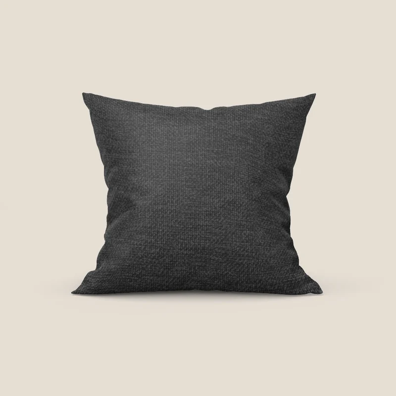 Tauro cuscino disponibile in diversi colori in tessuto misto cotone smacchiabile T18 nero
