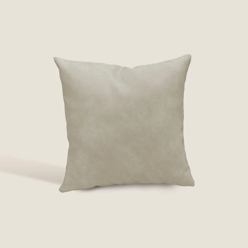 Atlanta cuscino quadrato disponibile in diversi colori realizzato in ecopelle primofiore beige