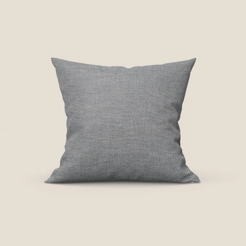 Tauro cuscino disponibile in diversi colori in tessuto misto cotone smacchiabile T18 grigio