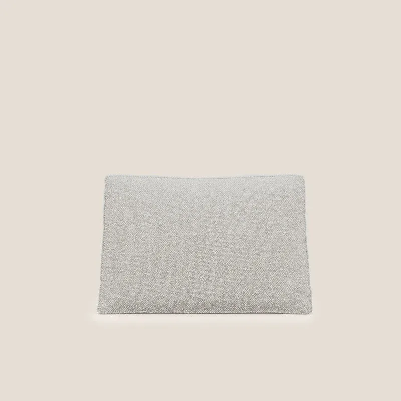 Nettuno cuscino schienale realizzato in tessuto bouclè impermeabile T07 bianco