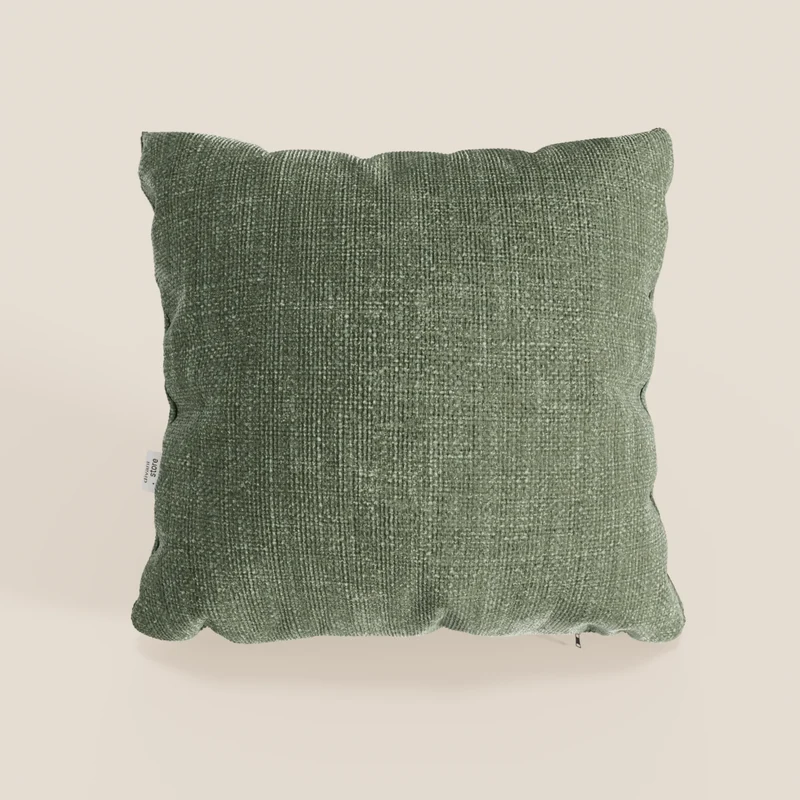 Lyon cuscino disponibile in diversi colori realizzato in morbido tessuto intrecciato impermeabile T06 verde