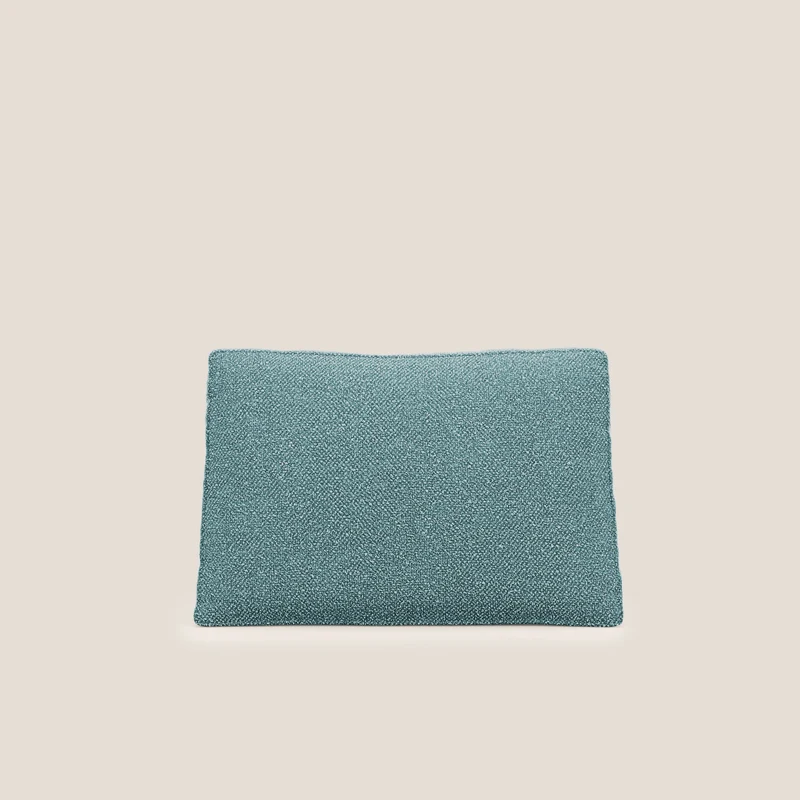 Nettuno cuscino schienale realizzato in tessuto bouclè impermeabile T07 azzurro