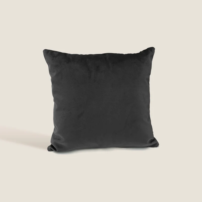 Velluto cuscini quadrati disponibile in diverse colorazioni in velluto impermeabile nero