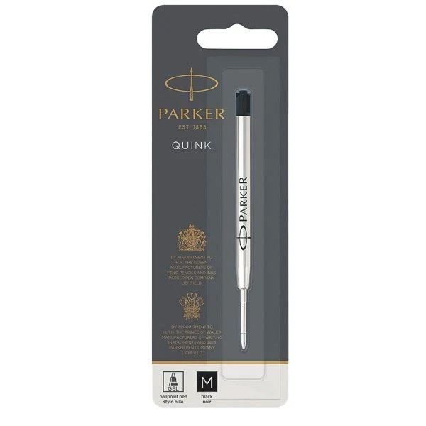 Refill Parker per penna a sfera gel - nero - Tratto 0,7 mm