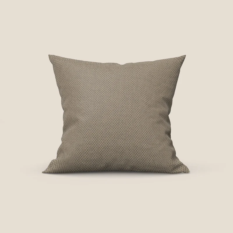 Tauro cuscino disponibile in diversi colori in tessuto misto cotone smacchiabile T18 beige