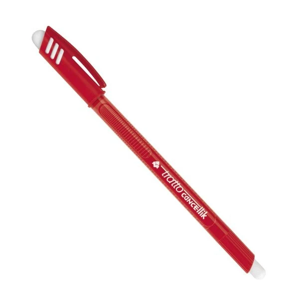 Penna a sfera cancellabile Tratto Cancellik - rosso - Tratto medio