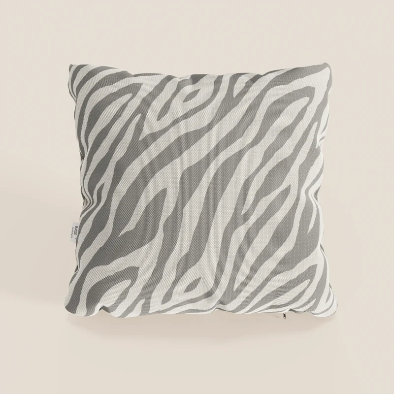 Stripe cuscini geometrici in tessuto Idrorepellente disponibile in diversi colori grigio
