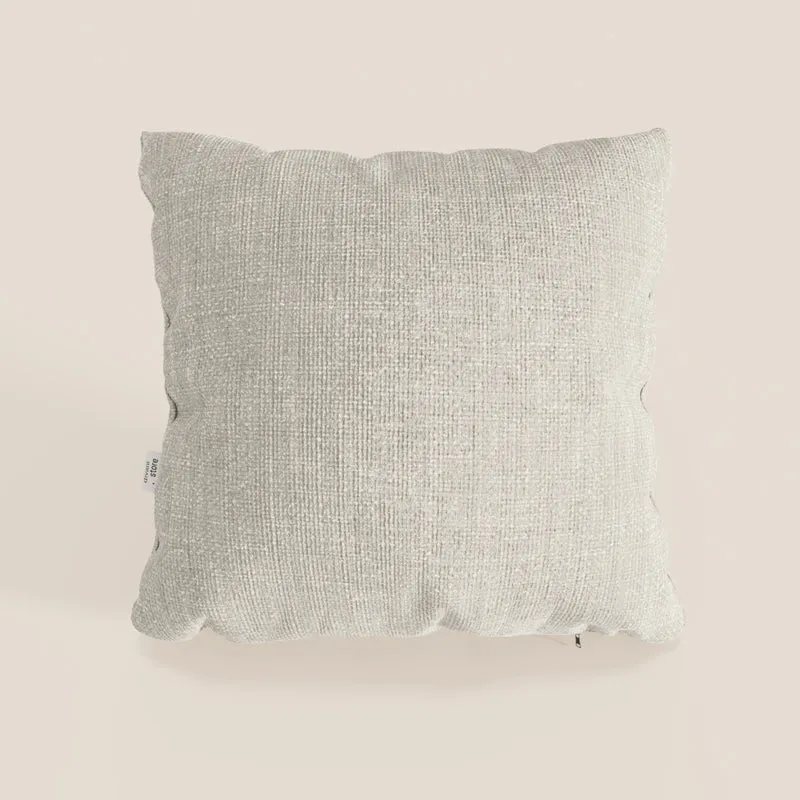 Lyon cuscino disponibile in diversi colori realizzato in morbido tessuto intrecciato impermeabile T06 panna