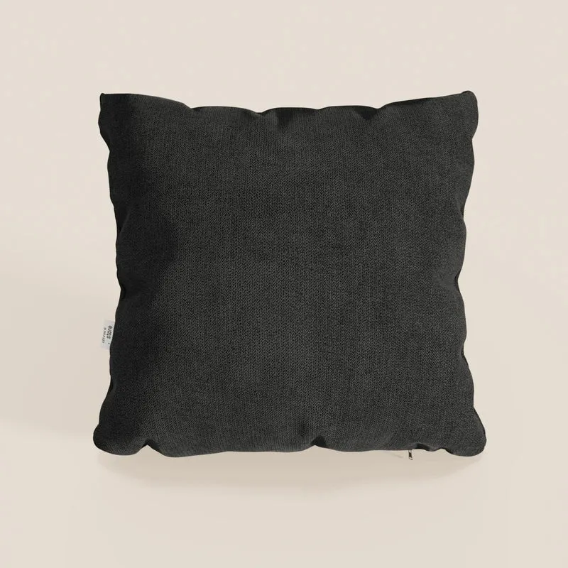 Destiny cuscino disponibile in diversi colori realizzato in tessuto morbido impermeabile T02 nero