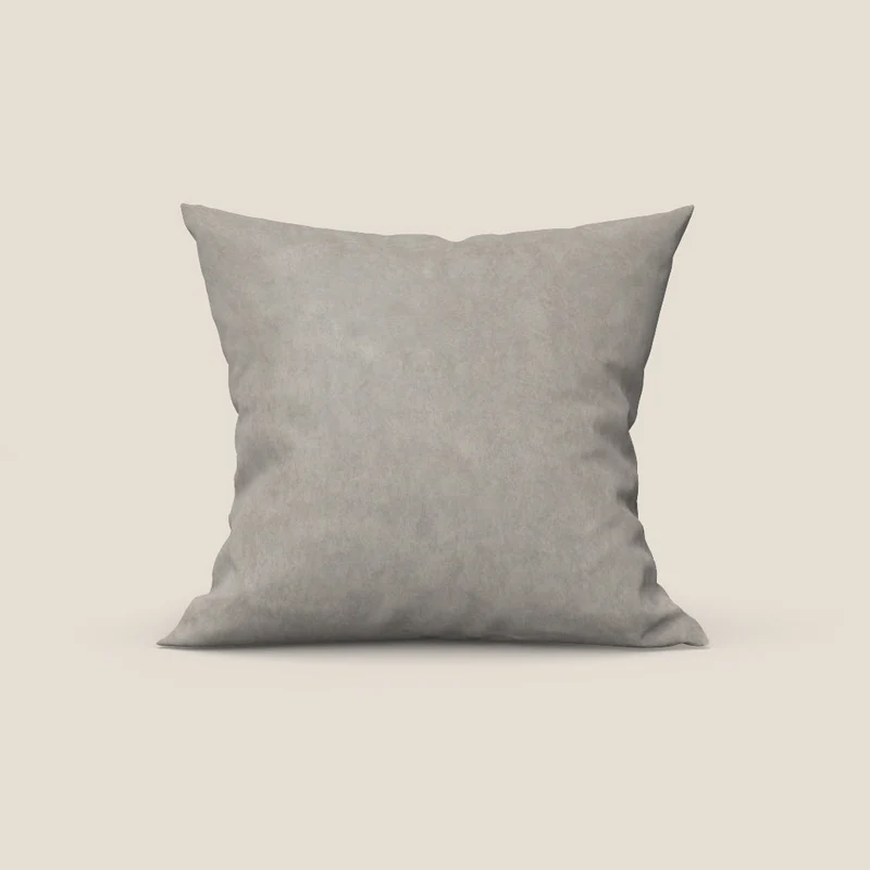 Rotterdam cuscino disponibile in diversi colori realizzato in microfibra effetto velluto raso impermeabile T09 grigio chiaro