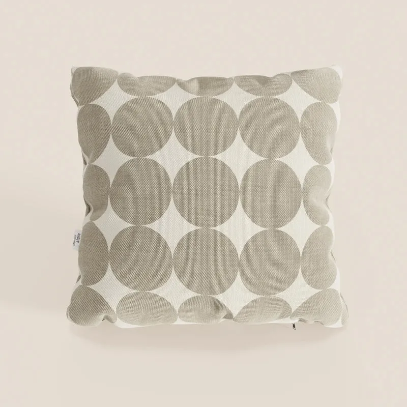 Dot cuscini geometrici disponibile in diversi colori in tessuto Idrorepellente beige