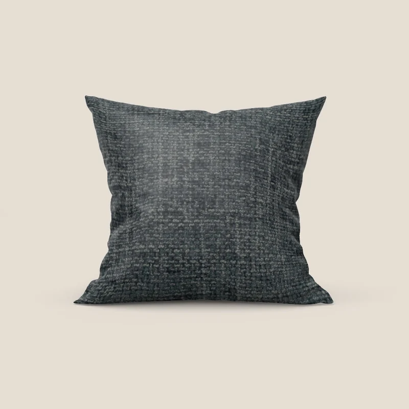 Montana cuscino disponibile in diversi colori realizzato in morbido tessuto a trama grossa impermeabile T10 antracite