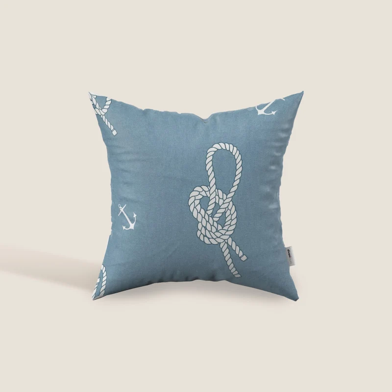 Marino cuscino in cotone disponibile in diverse colorazioni stile marinaresco azzurro