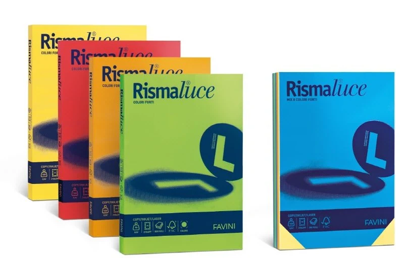 Rismaluce - carta 90 g - A4 - pistacchio - risma da 300 fogli