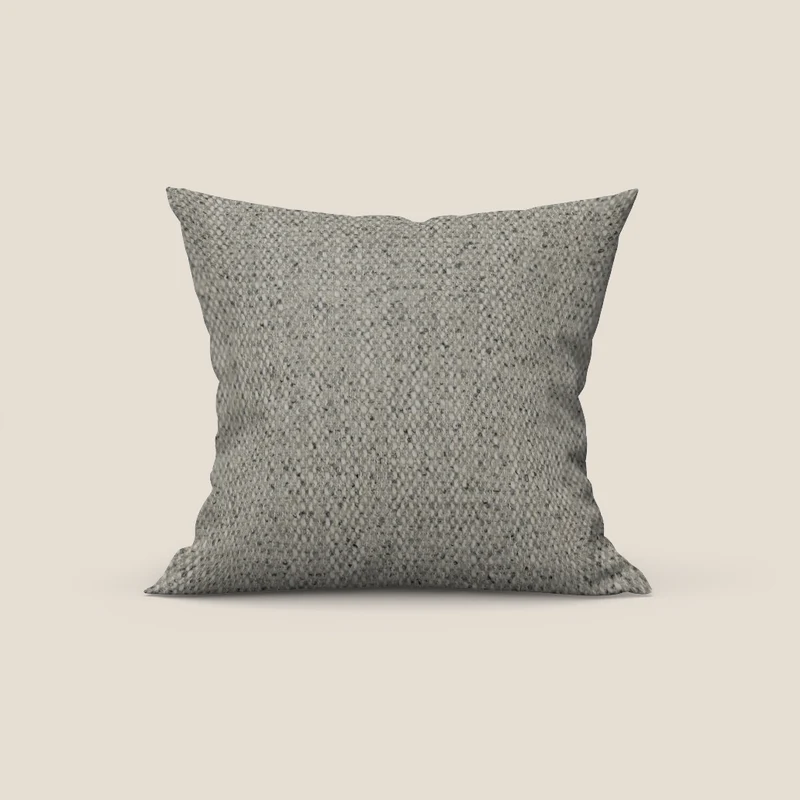 Levante cuscino disponibile in diversi colori in pregiato bouclé riciclato fresco dalla trama melangiata smacchiabile T16 beige