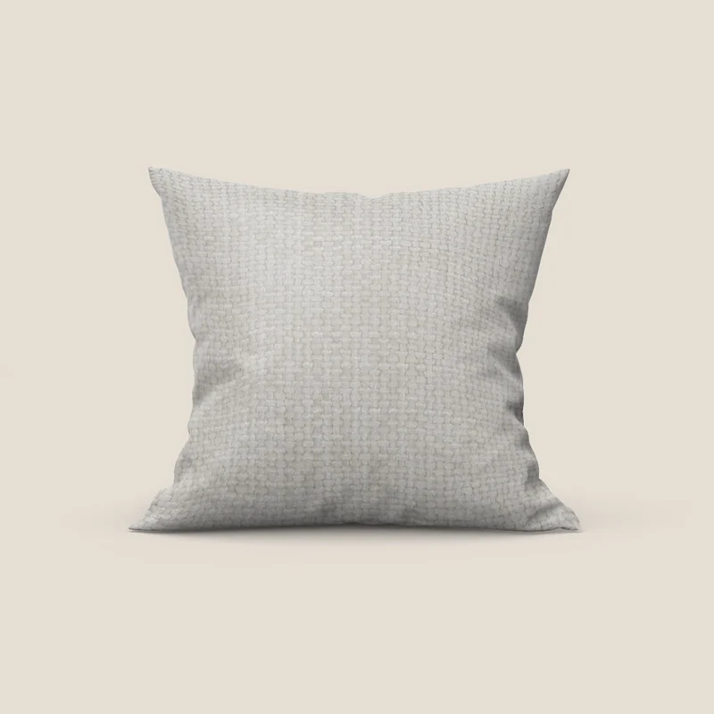 Montana cuscino disponibile in diversi colori realizzato in morbido tessuto a trama grossa impermeabile T10 panna