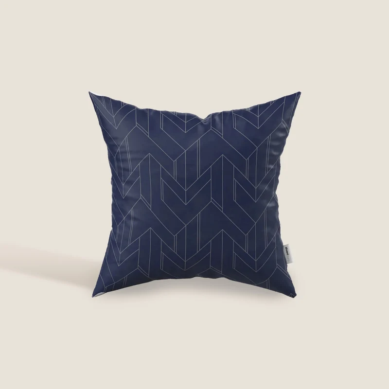 Geometrica cuscini decoro in velluto Impermeabile disponibile in diverse colorazioni blu