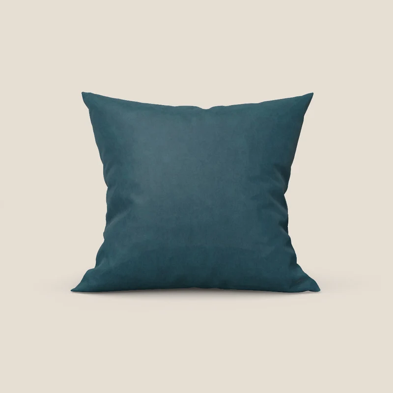 Rotterdam cuscino disponibile in diversi colori realizzato in microfibra effetto velluto raso impermeabile T09 blu