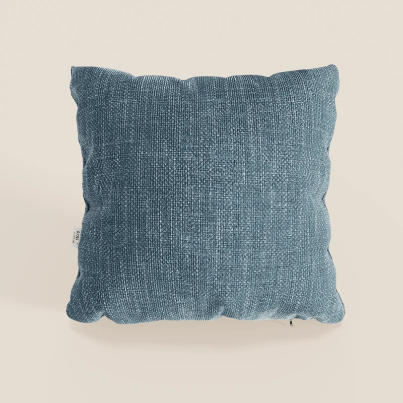 Lyon cuscino disponibile in diversi colori realizzato in morbido tessuto intrecciato impermeabile T06 azzurro